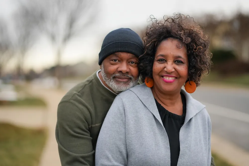 Couple de seniors heureux